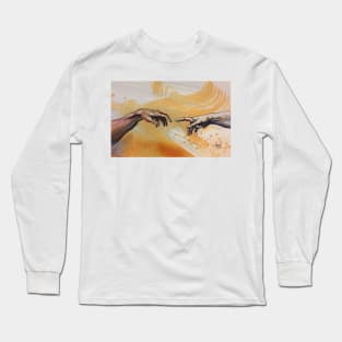 Birth of Adam Michelangelo Sistine Chapel Long Sleeve T-Shirt